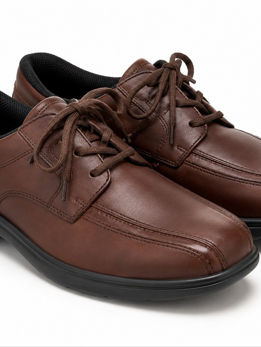 Ortho Men’s Brown Lace-Up Comfort Shoes Size 10.5
